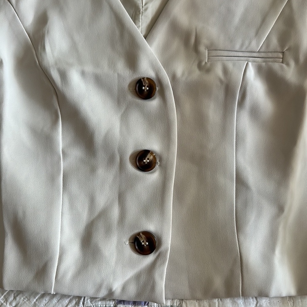Button Down Vest Blazer - image 4